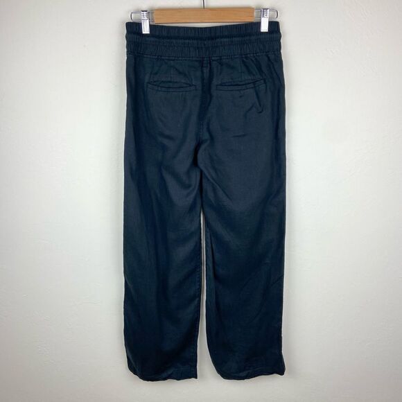 Athleta Cabo Linen Wide Leg Pant - Black - Picture 6 of 8